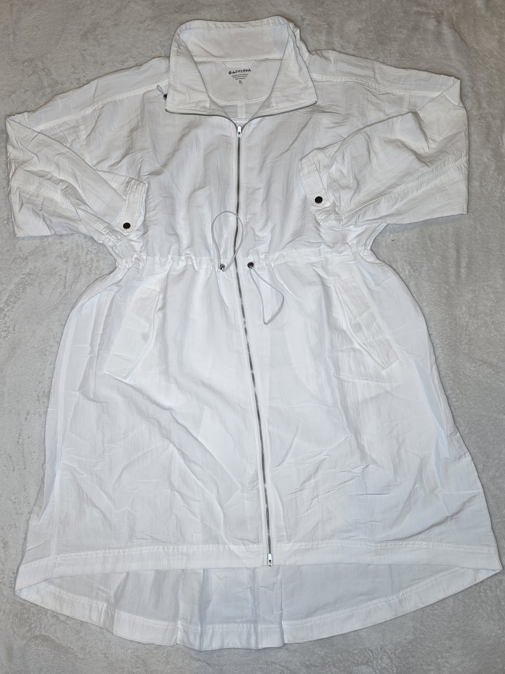 NWT Athleta Pursuit Anorak Bright White XL